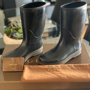 gucci rain boots mens